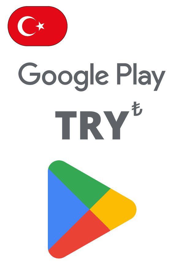Купить подарочную карту Google Play Турция (TRY) - 50 TRY (лир)